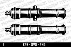 Illustration of ancient cannon. Design element for logo Product Image 3
