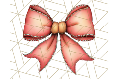 Fall Bow Clipart, Autumn Hair Bows PNG, Fall Ribbon Png Product Image 3