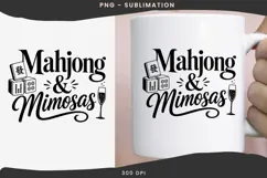 Mahjong quote png design for T-shirts Product Image 3