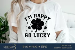 I'm Happy Go Lucky SVG PNG Sublimation | Irish Product Image 3