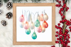 Pastel Christmas Shublimation Clipart, Pastel Christmas Clip Product Image 3