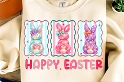 Bunny Coquette Bow PNG, Brushstroke bunny easter PNG Product Image 3
