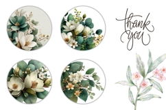 Flowers Round Earring Designs, Nature Earring PNG Product Image 3