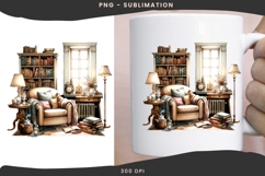 Book nook png design for T-shirts Product Image 3