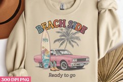 Beach Side Ready to Go PNG, Vintage Summer Sublimation PNG Product Image 3