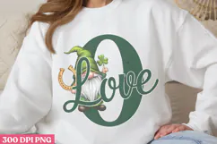 Love PNG, Gnome St Patricks Day Sublimation PNG Product Image 3