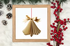 Christmas Origami Style Sublimation, Christmas PNG Product Image 3