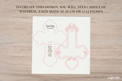 Holy Communion Cross Laser Cut | Custom Name Cross | SVG Product Image 2