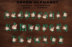 Green Boho Floral Alphabet Product Image 2