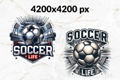 Soccer Life PNG, Sports Sublimation Design Product Image 2