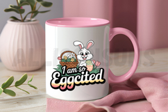 Cute Easter Bunny Illustration With Basket And Egg Digital Product Image 3
