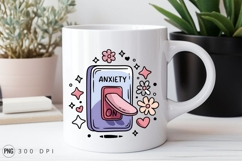 Anxiety Switch On Cartoon Style Sublimation Png Product Image 3