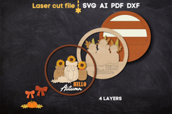 Hello Autumn SVG laser cut files for Glowforge Product Image 3