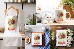 Vintage Christmas PNG| Kitchen Dish Towel Sublimation Product Image 2