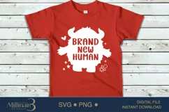 Brand New Human,New Born Svg,Baby Quotes, Cute Baby Saying S Product Image 3