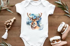 Watercolor Deers cliparts. 2 PNG sublimations Product Image 4