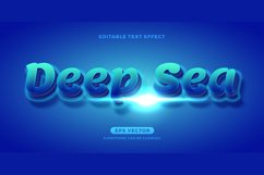 Deep Sea New Normal editable text effect vector template Product Image 1