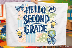 Back To School Hello First Grade PNG Bundle Product Image 2