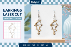 Demon Wings Earrings Laser Cut Product Image 2