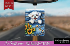 Denim Air Freshener PNG - Dog In Pocket PNG Sublimation Product Image 1