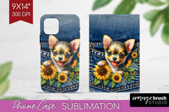 Denim Phone Case PNG - Dog In Pocket Case PNG Sublimation Product Image 1