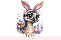 Easter Bunny Emu Clipart PNG Product Image 1