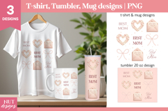 Mothers day t shirt, Bow grid, Best Mom Mothers Day quote Product Image 1