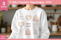 Mothers day t shirt, Bow grid, Best Mom Mothers Day quote Product Image 2