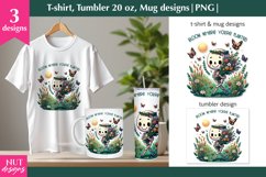 Spring tshirt Skeleton, Bloom where you&#039;re planted quote Product Image 1