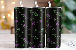 Halloween Bats Tumbler Wrap | Sublimation | Tumblers Product Image 1