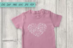 Flower svg, Valentines Day Svg, Heart Flower, Heart SVG Product Image 4