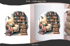 Book nook png design for T-shirts Product Image 3