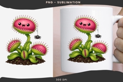 Cute halloween venus flytrap png design for T-shirts Product Image 3