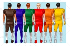 Rugby clipart, American football clipart, personalized art Product Image 3