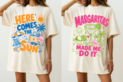 Sweet Girly Summer PNG, Lemonade Strawberry Sunshine Beach Product Image 3