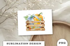 Watercolor Autumn Pumpkins png Product Image 3