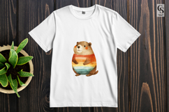 Cute Rainbow Prairie Dog Clipart Sublimation PNG Product Image 2