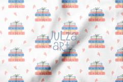 Valentine Bookish Seamless Pattern, Book Lover Background Product Image 3