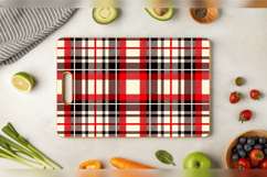 Red Plaid Cutting Boards sublimation Design Product Image 3