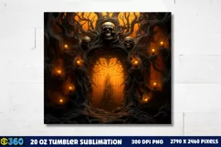 Halloween Tumbler Sublimation Wraps, Tumbler Halloween Product Image 3