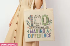 100 DAYS OF MAKING A PNG, 100 Days Of School Sublimation PNG Product Image 3