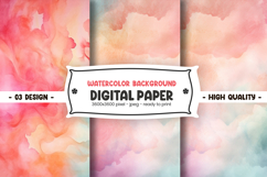 Watercolor background digital paper Product Image 1