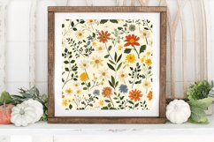 Cottage core Wildflowers Digital Paper Product Image 3
