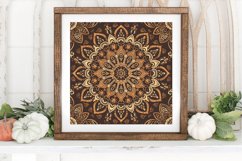 Earthy Mandala Digital Paper Backgrounds Product Image 3