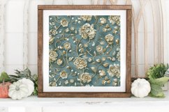 Luxury Embroidered Pearls Floral Digital Paper Backgrounds Product Image 3