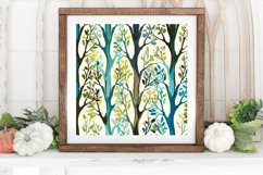 Peaceful Trees Digital Paper Backgrounds Product Image 3