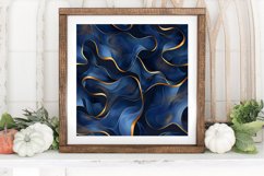 Abstract blue &amp; golden art Digital Paper Backgrounds Product Image 3