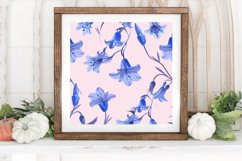Delicate Bluebell Digital Paper Backgrounds Product Image 3