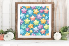 Candy Stars Digital Paper Backgrounds Product Image 3