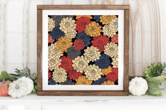 Chinese Chrysanthemums Digital Paper Backgrounds Product Image 3